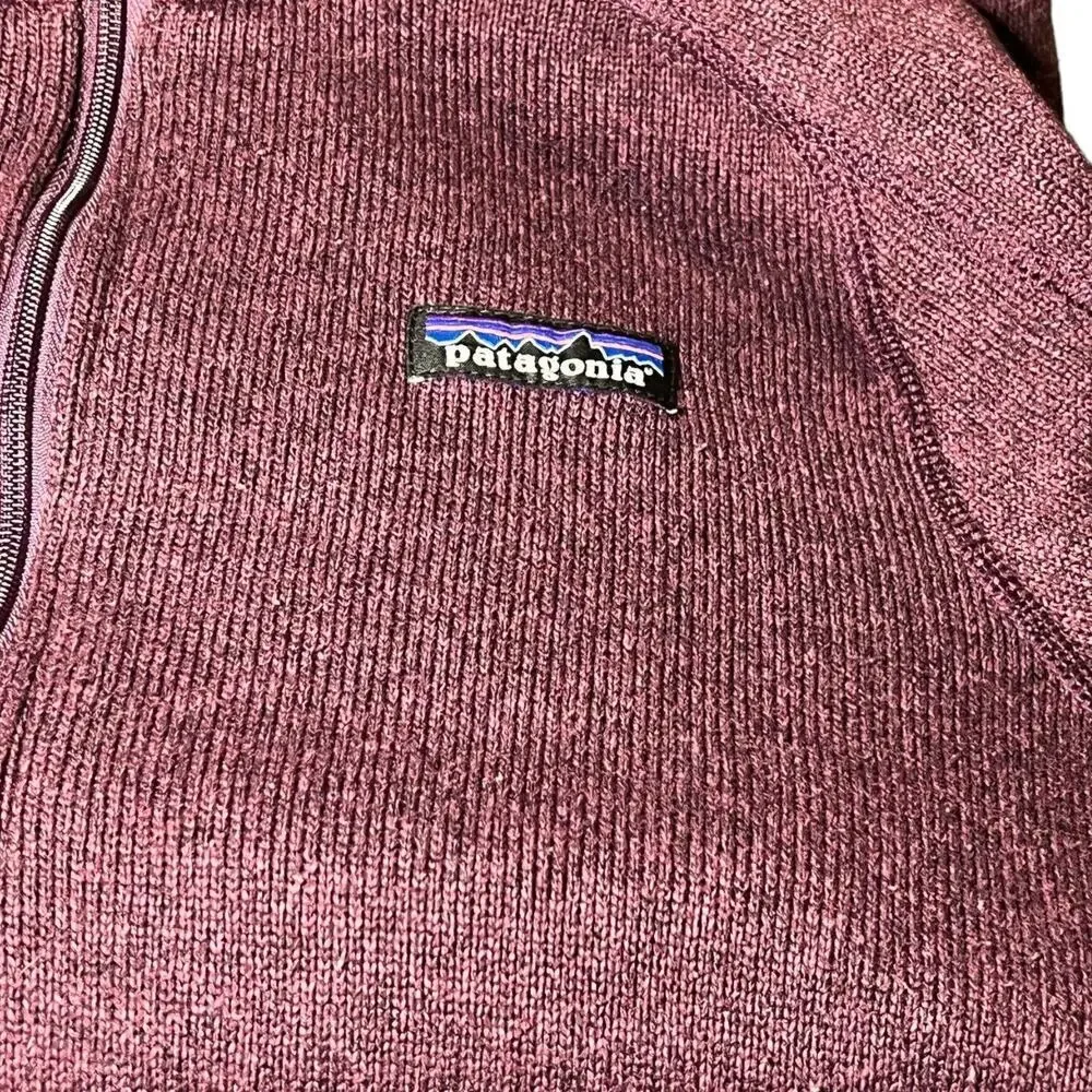 Patagonia Better Sweater Quarter‎ Zip Women’s Size XS Pink Purple Sleeve Pocket